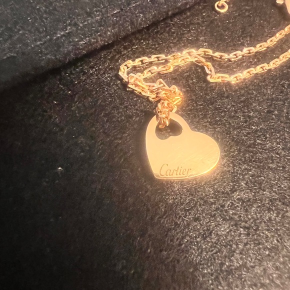 Vintage Cartier pink gold heart pendant - Picture 5 of 5